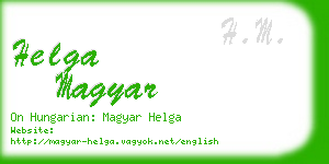 helga magyar business card